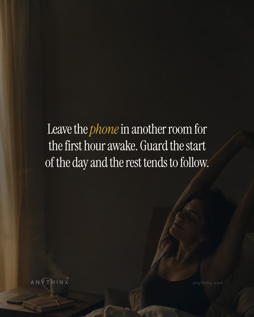 Leave the phone in another room for the first hour awake. Guard the start of the day and the rest tends to follow.